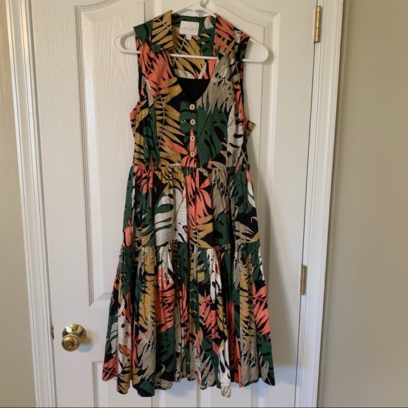 Eri + Ali Foliage Shirt Dress - Picture 3 of 3